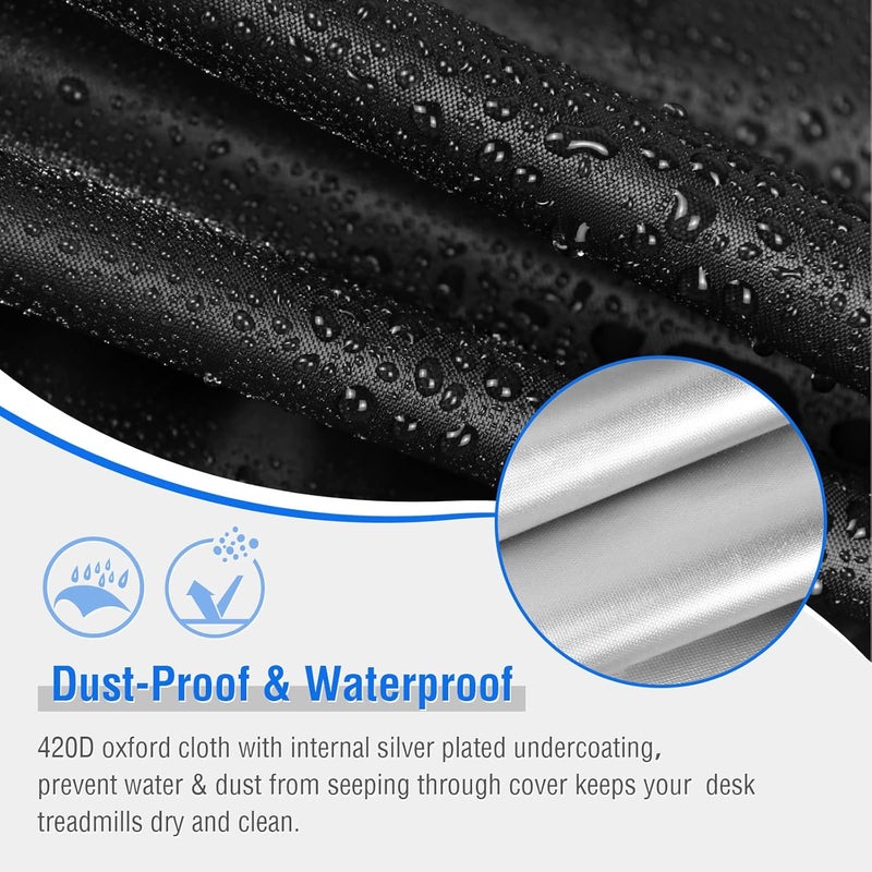 Aidetech Under Desk Treadmill Cover, Dust-Proof Walking Pad Cover, Waterproof Protective Cover for Walking Treadmill Office Under Desk(Cover Only) - Image 4